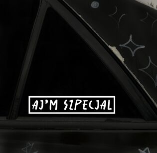 Naklejka- Ajm szpecjal