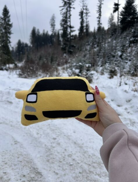 Mała poduszka Mazda Rx7- Yellow