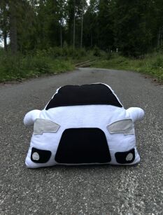 Duża poduszka Mitsubishi Lancer Evo X- White