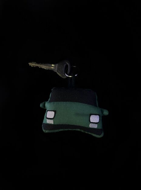 Breloczek Fiat 126p- Green