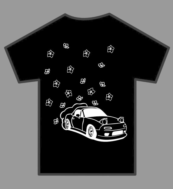 Koszulka z nadrukiem- Miata