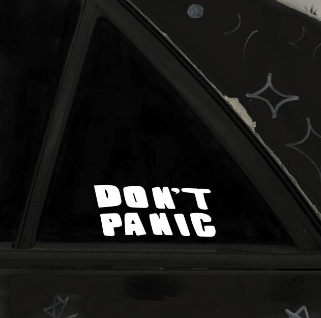 Naklejka- Don't panic