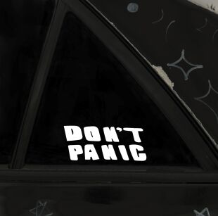 Naklejka- Don't panic