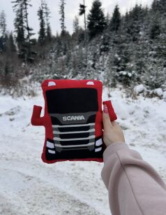 Mała  poduszka Scania- Red