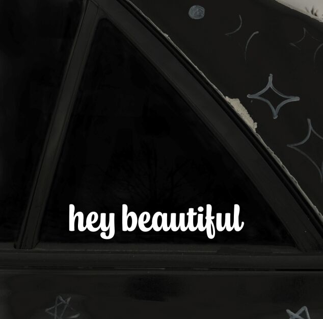 Naklejka- Hey beautiful