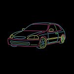 Bluza z haftem- Honda Civic - 2