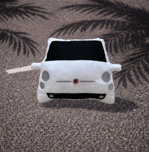 Mała poduszka Fiat 500- White