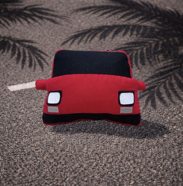 Mała poduszka Fiat 126p- Red