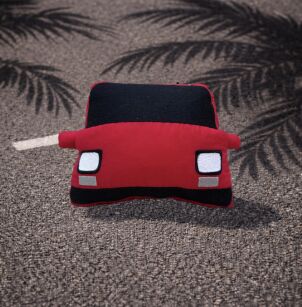 Mała poduszka Fiat 126p- Red