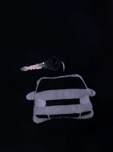 Breloczek Volkswagen Golf IV- Light gray