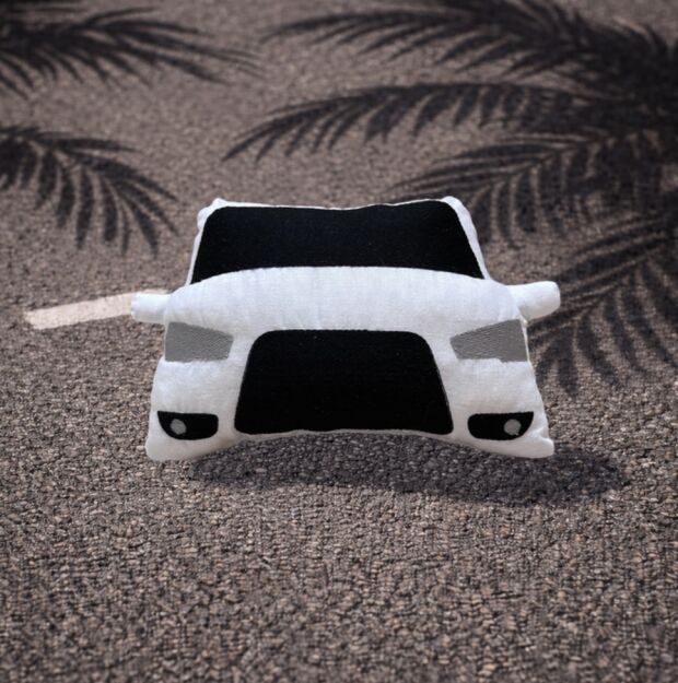 Mała poduszka Mitsubishi Lancer Evo X- Biały